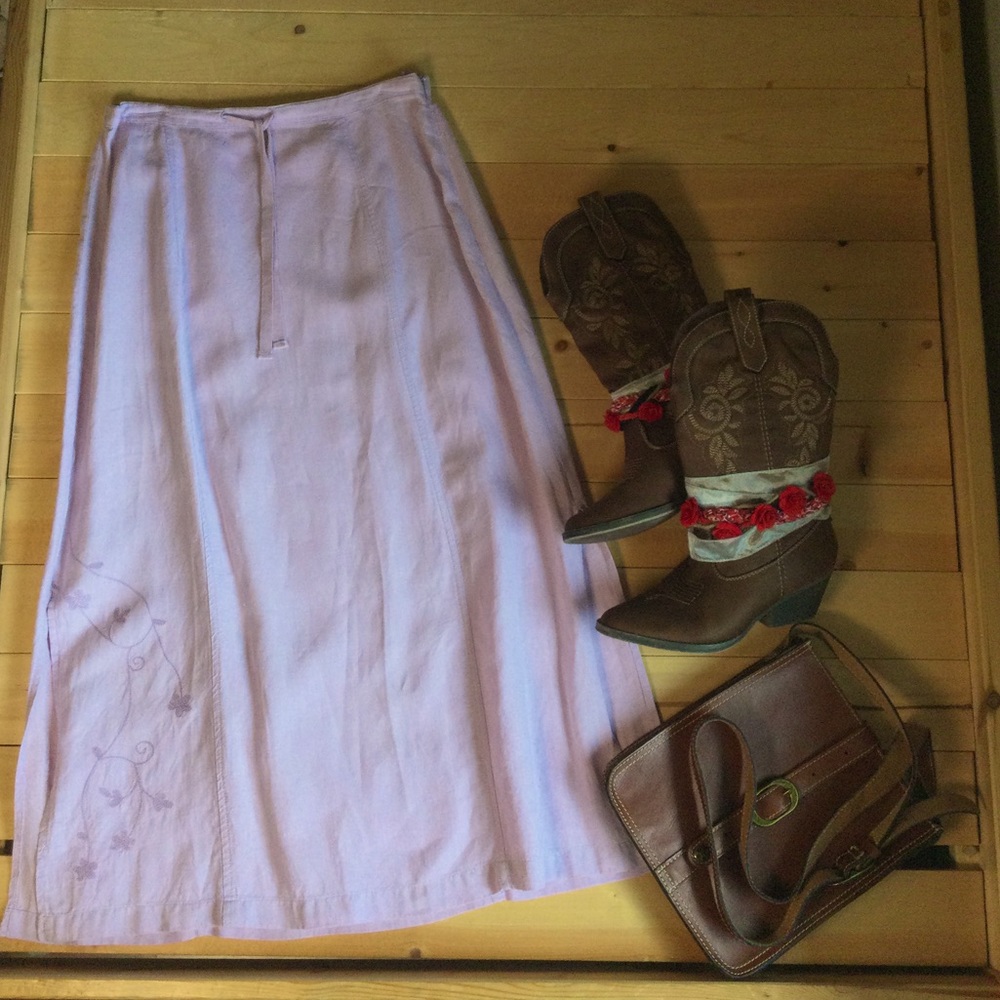 🤠Country Western Cowgirl embroidered skirt🌾